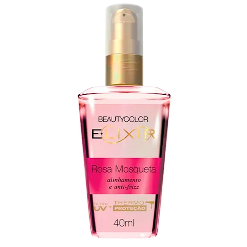 Elixir Beautycolor Rosa Mosqueta Alinhamento e Anti Frizz 40ml em Oferta na Shopee