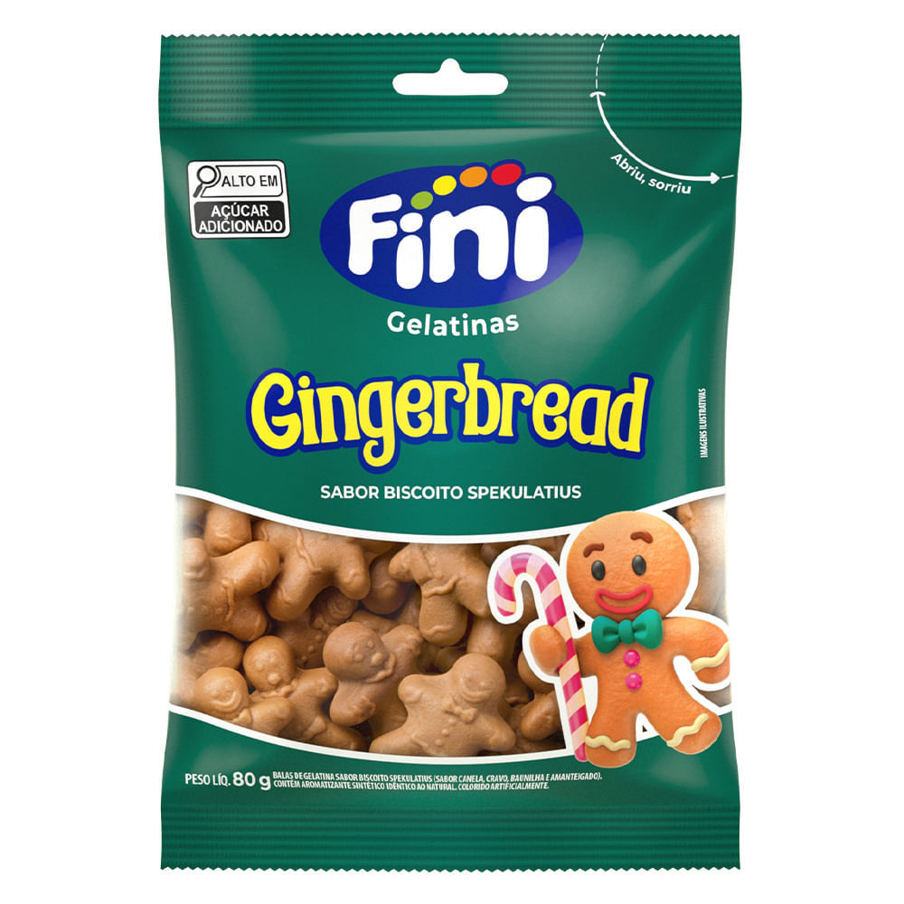 Balas de Gelatina Fini Gingerbread Sabor Biscoito Spekulatius 80g em Oferta na Shopee