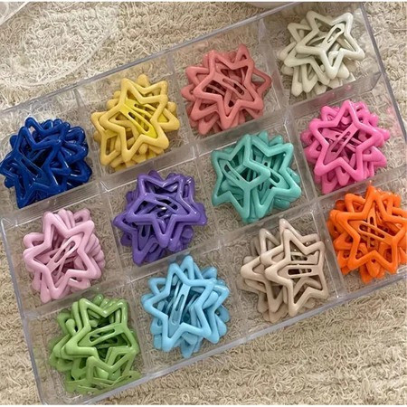 Kit De Grampos De Cabelo Tic Tac , Estrela Coloridos em Oferta na Shopee