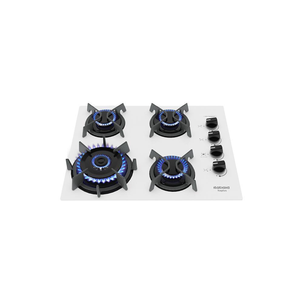 Cooktop 4 Bocas a Gás Itatiaia Itaplus com Tripla Chama e Acendimento Automático Cor Branco Bivolt