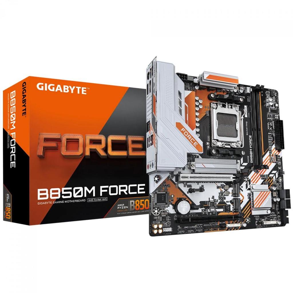 Placa Mãe Gigabyte B850M FORCE, Chipset B850, AMD AM5, mATX, DDR5 em Oferta na Shopee