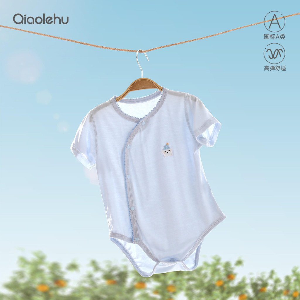 Verão roupas de bebê roupas de bebê Modal classe a Youkesi ar condicionado roupas recém-nascidos triângulo macacão