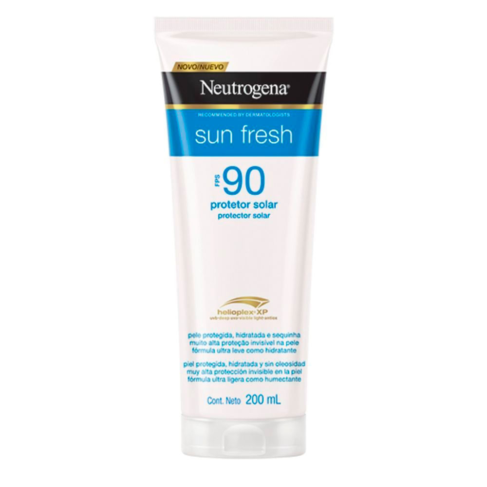 Protetor Solar Neutrogena Sun Fresh FPS 90 200ml em Oferta na Shopee