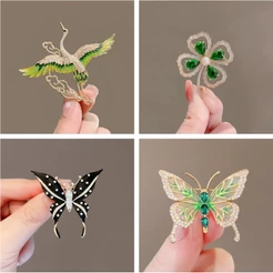 Broche Decorativo Pérola Coração Borboleta, Acessórios para Roupa, Alfinete de Lapela, Presente para Mulher