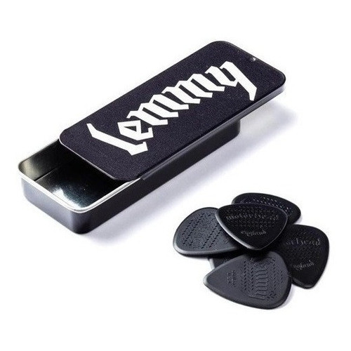 Lata 6 Palhetas Dunlop Lemmy Kilmister Motorhead Nylon 1,14
