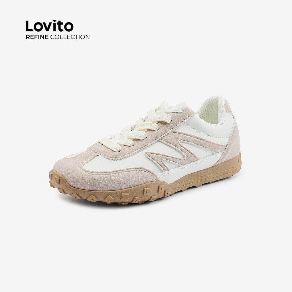 (Lovito Refine)  Tênis Casual Simples para Mulheres LR31E018 em Oferta na Shopee