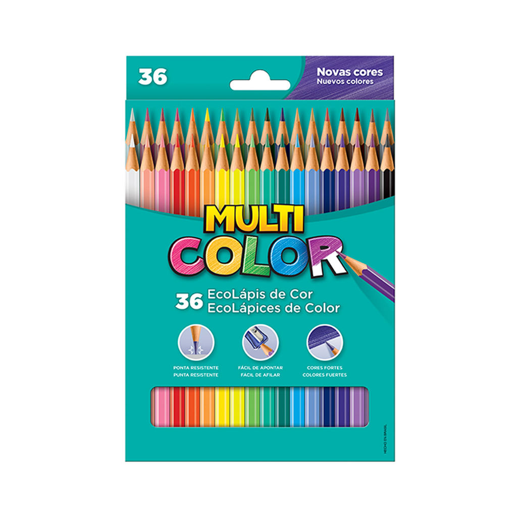 Lápis de Cor Faber-Castell Multicolor Super 36 Cores em Oferta na Shopee