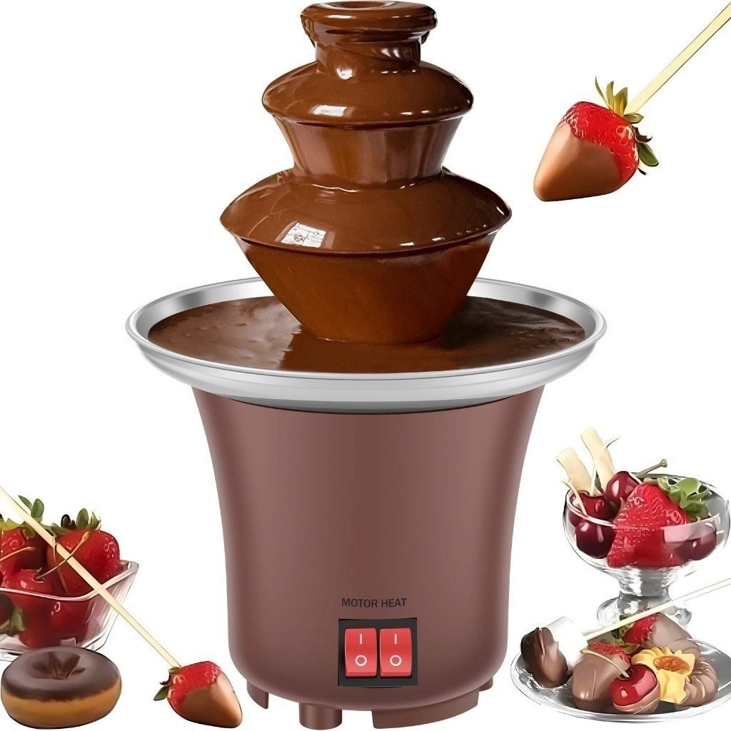 Mini Cascata Panela Fondue Eletrica Fonte Chocolate 110v