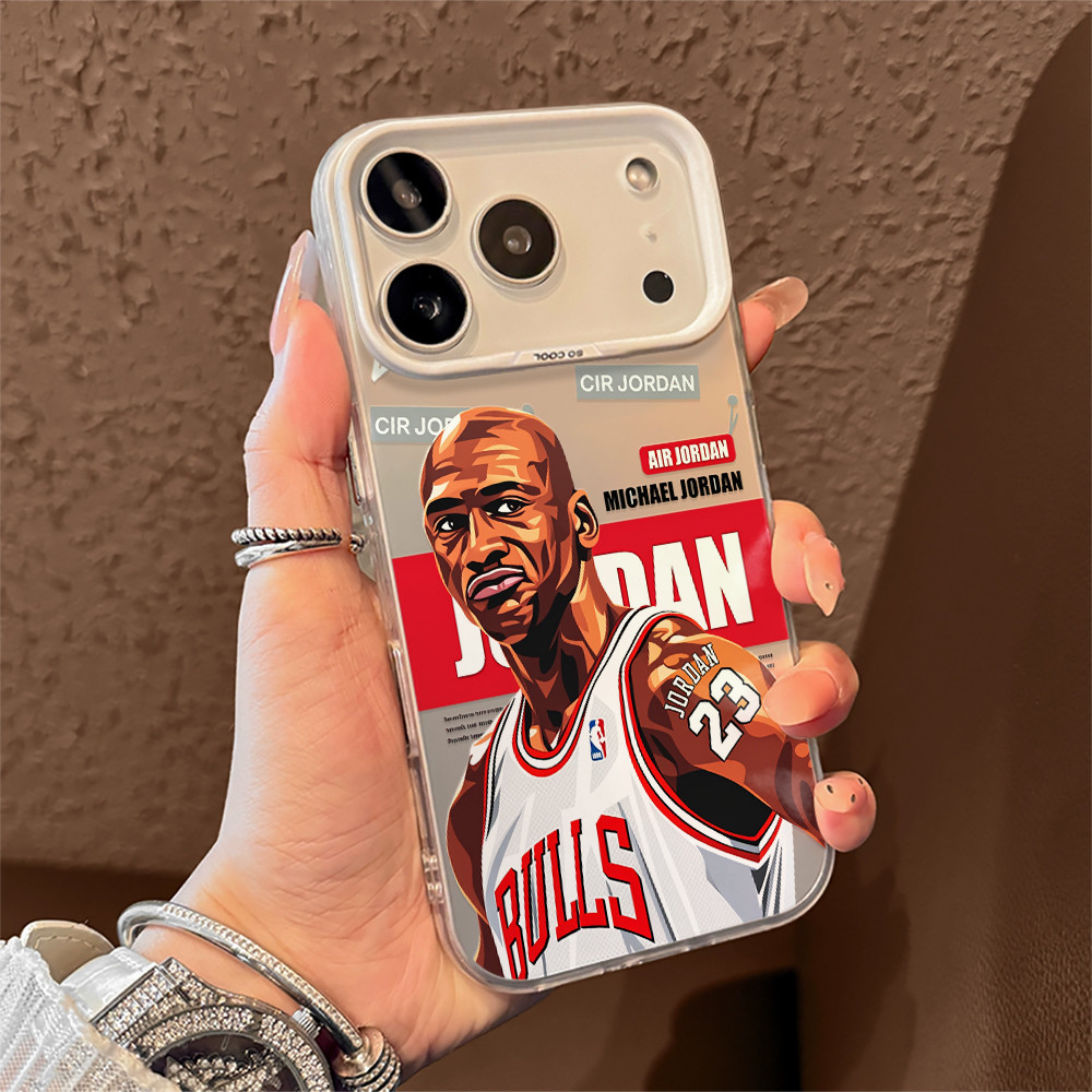 Capa Capinha Para iPhone 17 16 15promax plus 12 13 14 11 7+ 8+ XsMax com estampa de Michael Jordan T00901