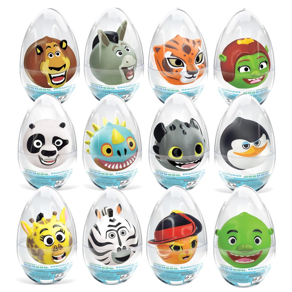 Esguicho Boneco Kou Kou No Ovo Dreamworks Shrek Kung Fu Panda Madagascar Como Treinar Seu Dragão