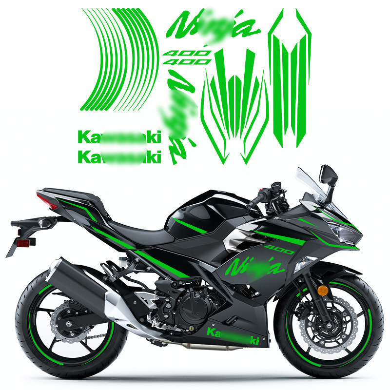 Kawasaki ninja400 Modificado Adesivo De Carro Inteiro Corpo À Prova Dwaterproof Água Decalque Da Motocicleta Garra Mágic