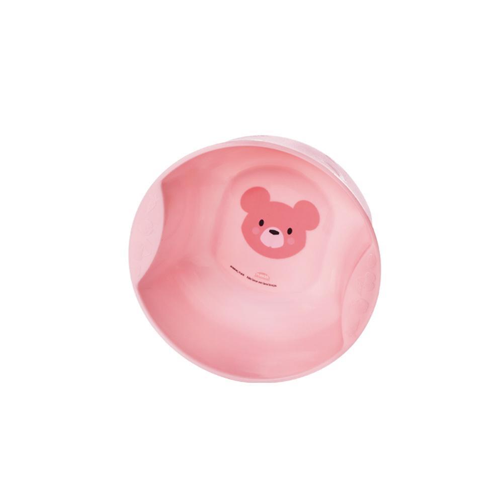 Tigela Bebê Infantil Introdução Alimentar Bear Rosa Plasútil