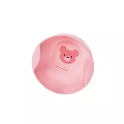 Tigela Bebê Infantil Introdução Alimentar Bear Rosa Plasútil