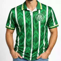 Camiseta Palmeiras Betel Retrô 1996 Verde/Branco