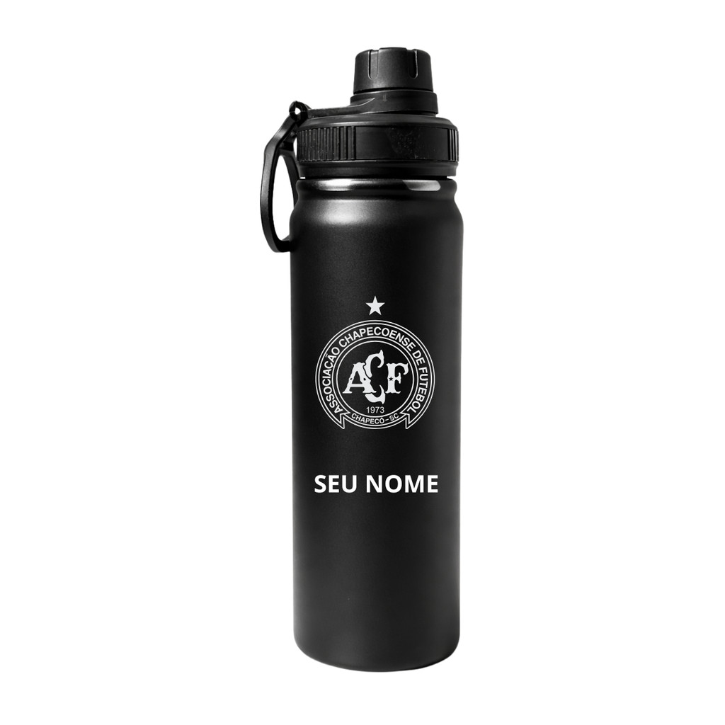 Garrafa Térmica Chapecoense Personalizada com Nome 800ml