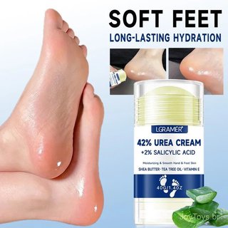 Creme para os Pés com 42% de Ureia + 2% de Ácido Salicílico, Cuidado Intensivo Hidratante para os Pés e Mãos, Creme Hidr