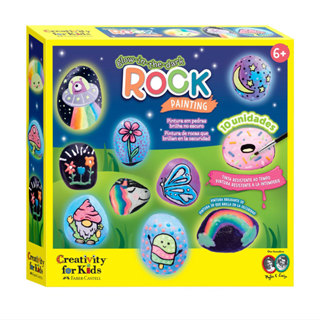 Kit pintura em pedra Brilha no Escuro Creativity for Kids 6232900 Faber-Castell em Oferta na Shopee