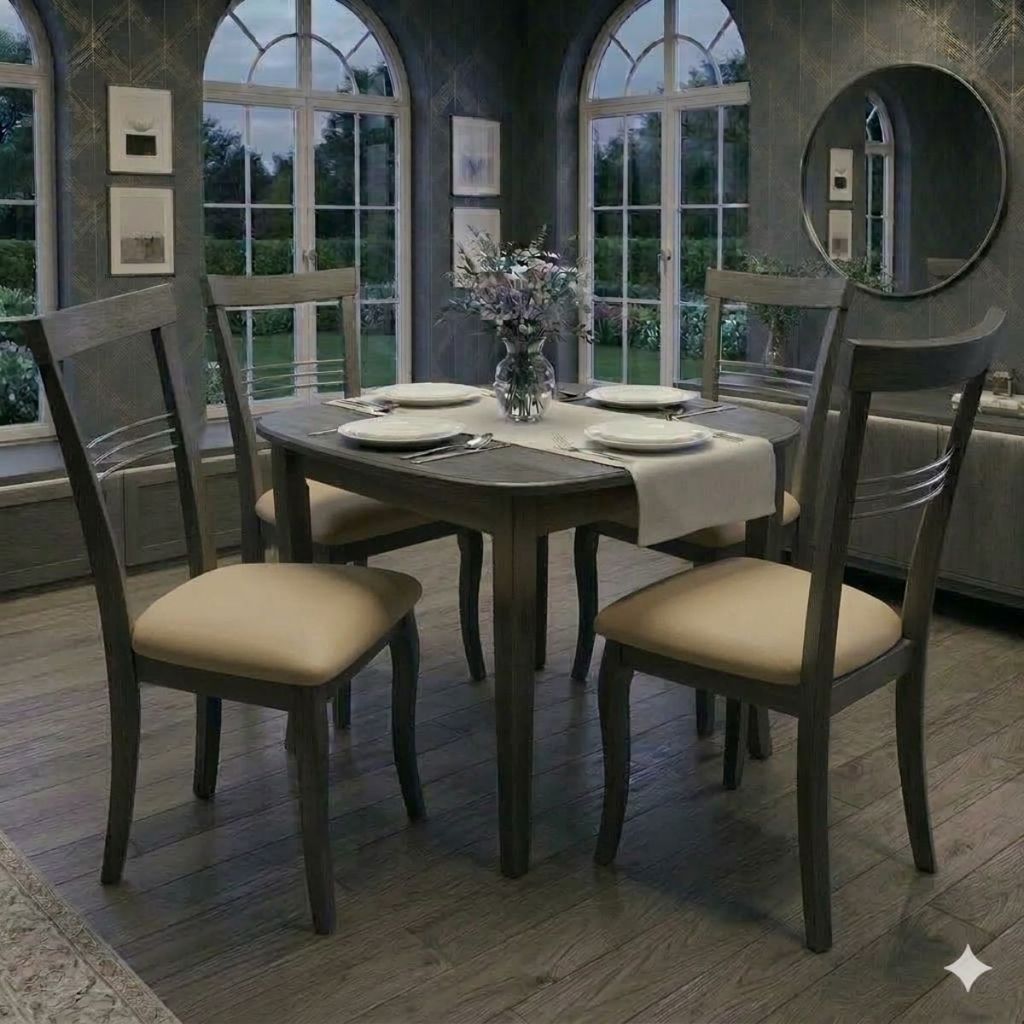 Kit 4 Capas Assento Cadeira Jantar Mesa Cozinha Ajustável Fecho Fivela Protetora Elasticada Lisa — imagem 2 de 2