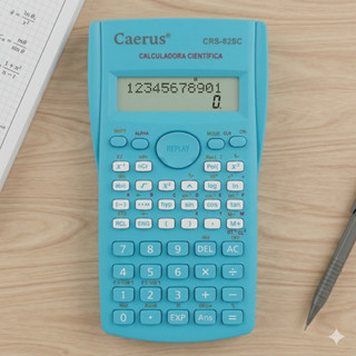Calculadora Científica Caerus 240 Funções 10 Dígitos 2 Linha Azul-turquesa em Oferta na Shopee