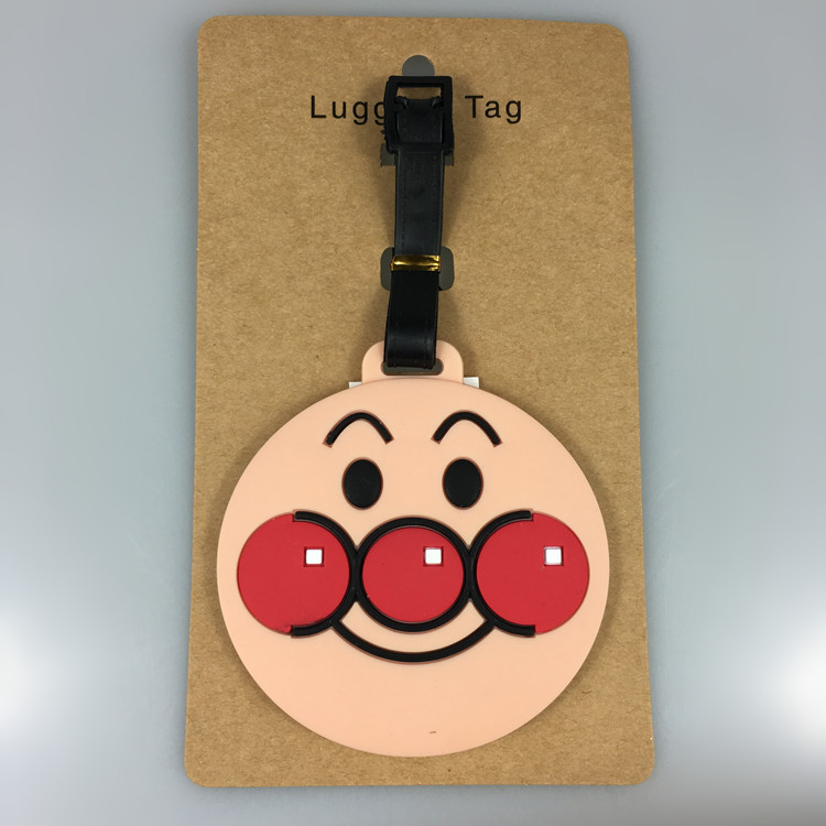 Etiqueta de bagagem fofa indispensável para viagem Anpanman Miaomiao Roxo Ovo Salgado Superman Etiqueta de bagagem KWUY