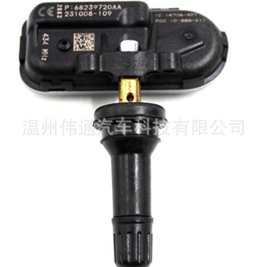68249197AA adequado para Dodge Jeep Monitoramento de pressão dos pneus Sensor de pressão dos pneus 433MHZ