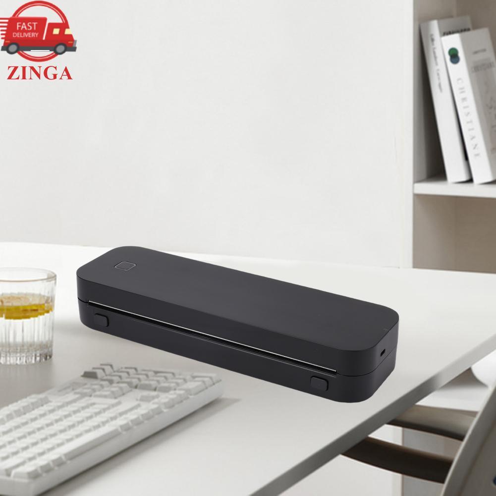 Zinga Impressora térmica 200DPI Suporte 8,5 x 11 polegadas US Carta A4 A5 Tamanho Impressoras sem tinta portáteis sem