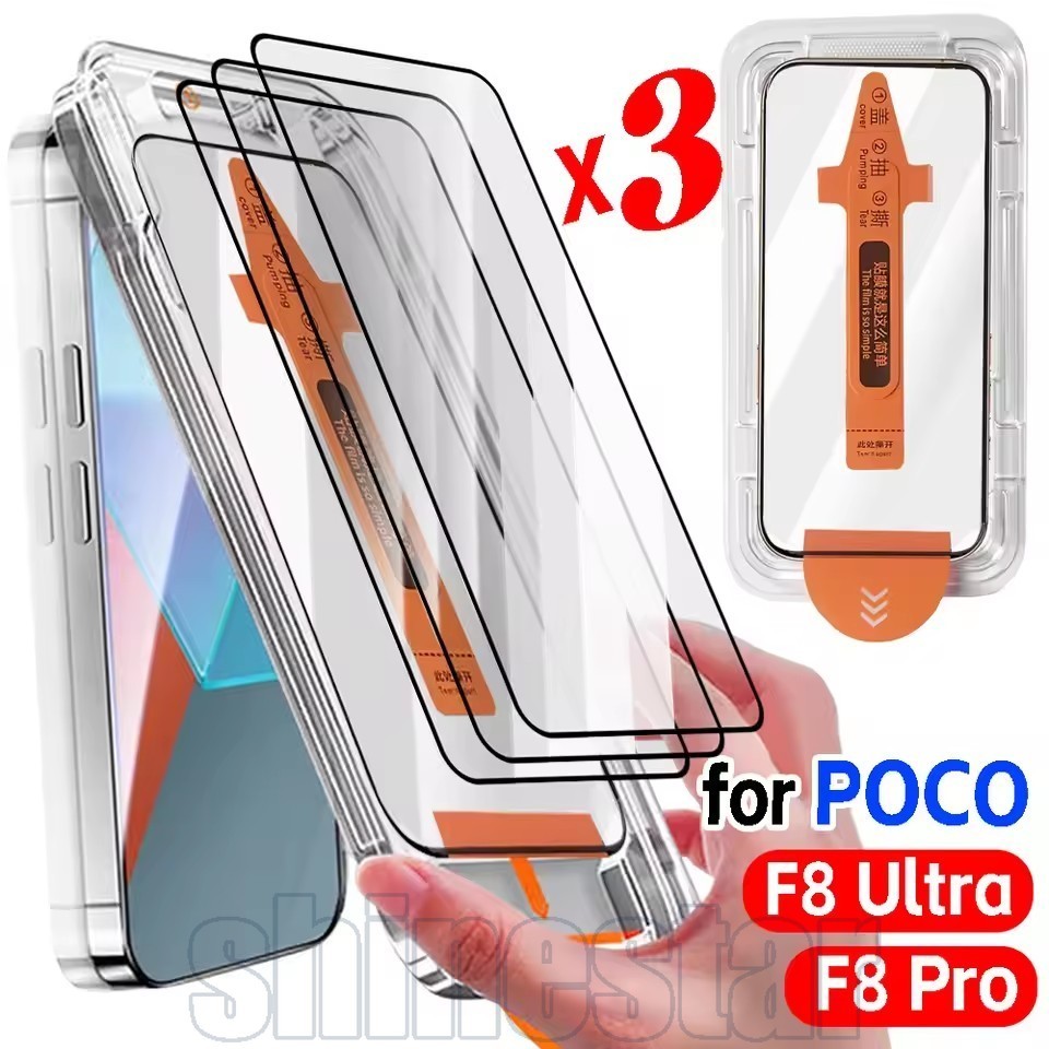 Filme De Tela De 3-1 Unidades Para Redmi Turbo/POCO X8 Pro Max-Película Protetora Anti-Riscos 9H-Protetor HD-Instalação