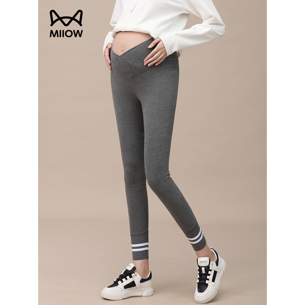 [Liberação] Gato Pessoas Grávidas Mulheres Leggings Primavera Outono Estilo Fino Desgaste Exterior Calças Skinny Outono 