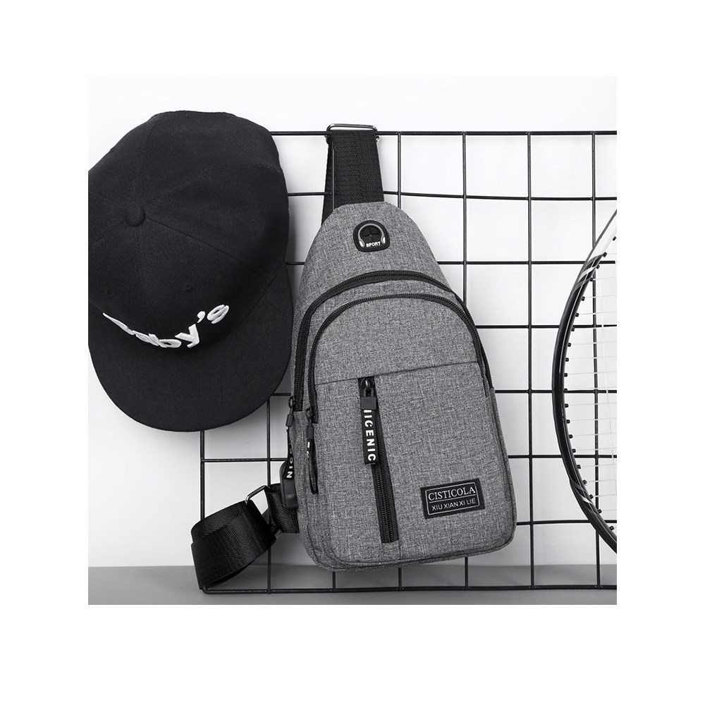 Saco de peito masculino novo estilo na moda ao ar livre saco de peito Casual pequena mochila masculina saco de lona de u