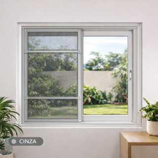 Tela Para Janela De Apartamento E Casa  Encaixe Mosquiteiro em Oferta na Shopee