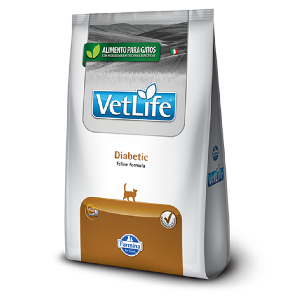 Ração VetLife Diabetic para gatos adultos 400gr