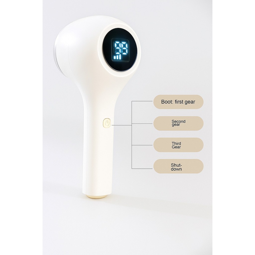 Removedor de Bolinhas Elétrico Recarregável USB TipoC 200x80 mm Tela Digital LED Inox Bivolt P.HQ
