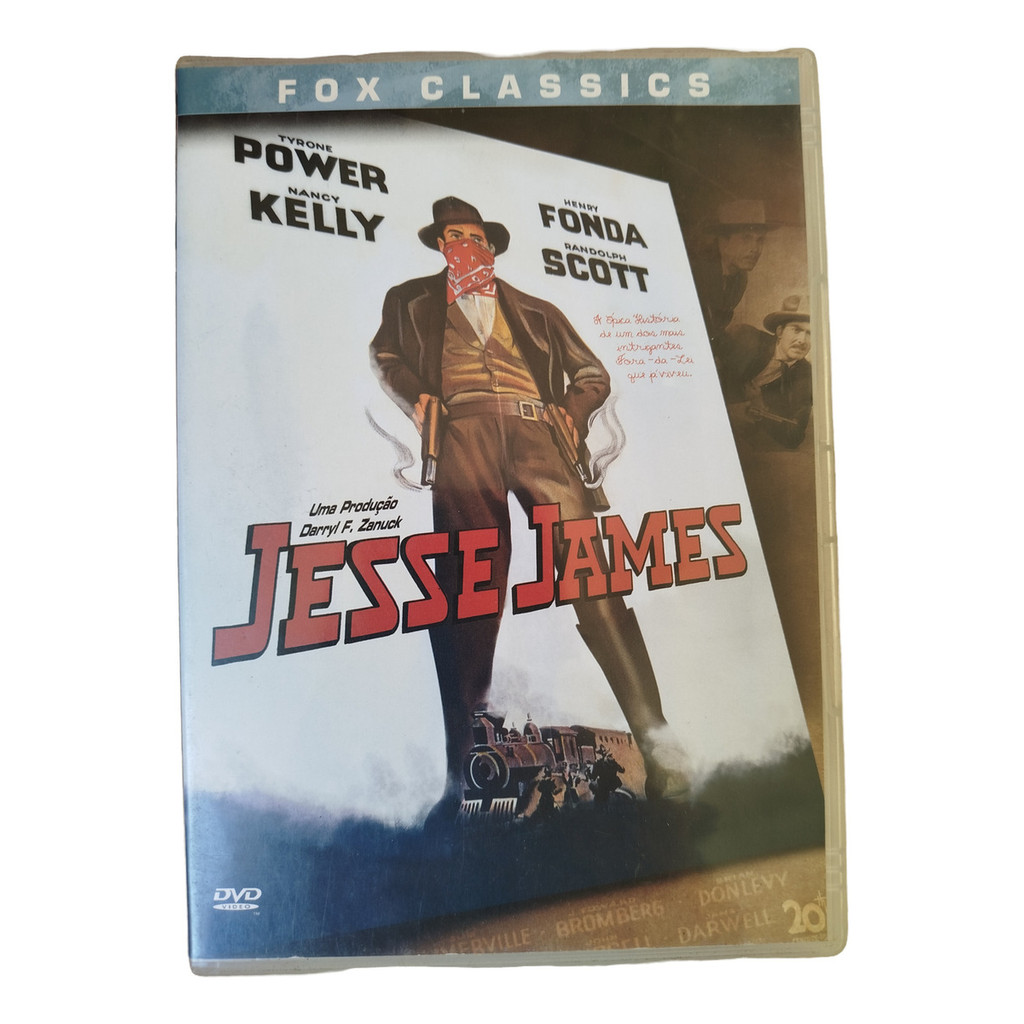 DVD Filme Jesse James 1939 Tyrone Power Henry Fonda Carradine