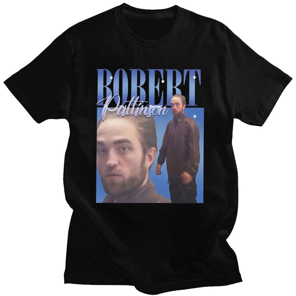 Camiseta básica unissex Robert Pattinson estilo Edward Cullen estampada casual moderna tendência algodão confortável
