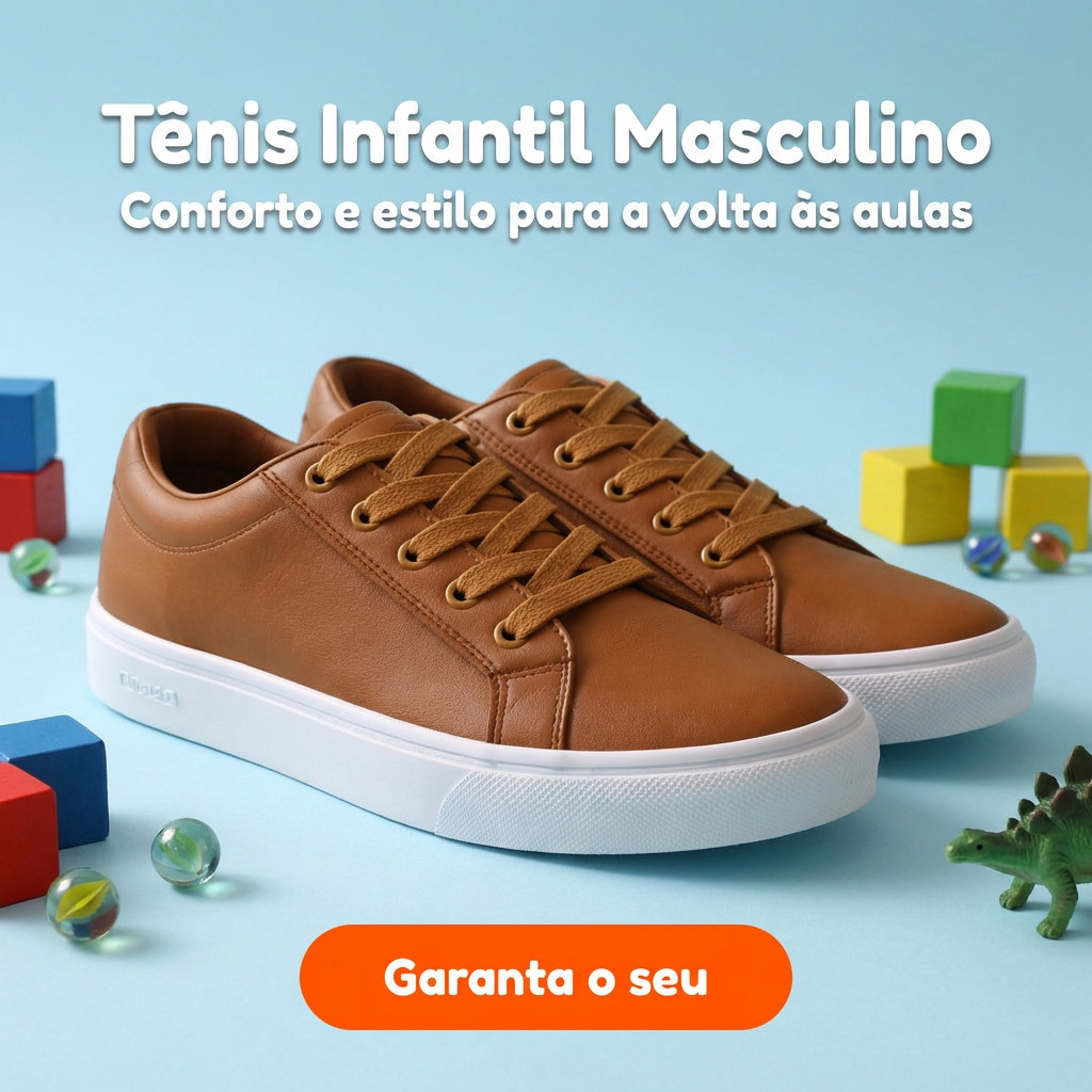 Tênis Infantil Minimalista Versátil Solado Baixo Antiderrapante - Promoção Relâmpago