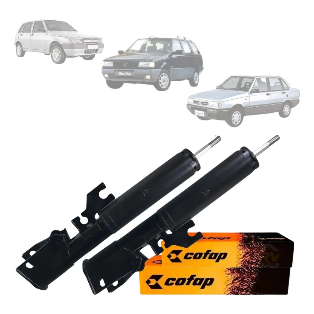 Kit 2 Amortecedores Traseiro Cofap Original Fiat Uno 1989 a 2013
