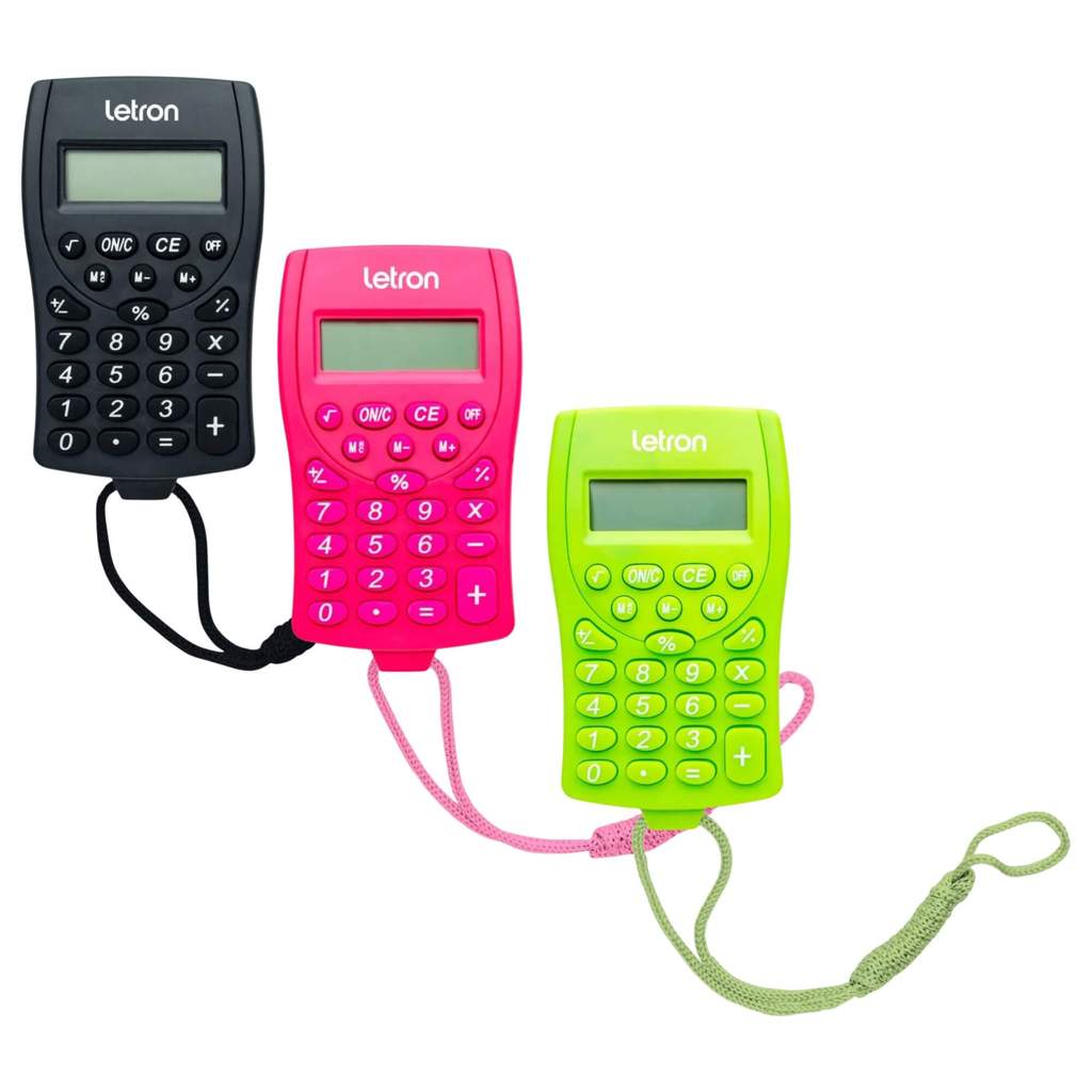 Calculadora de Bolso 8 Dígitos com Cordão e Bateria (Escolha)