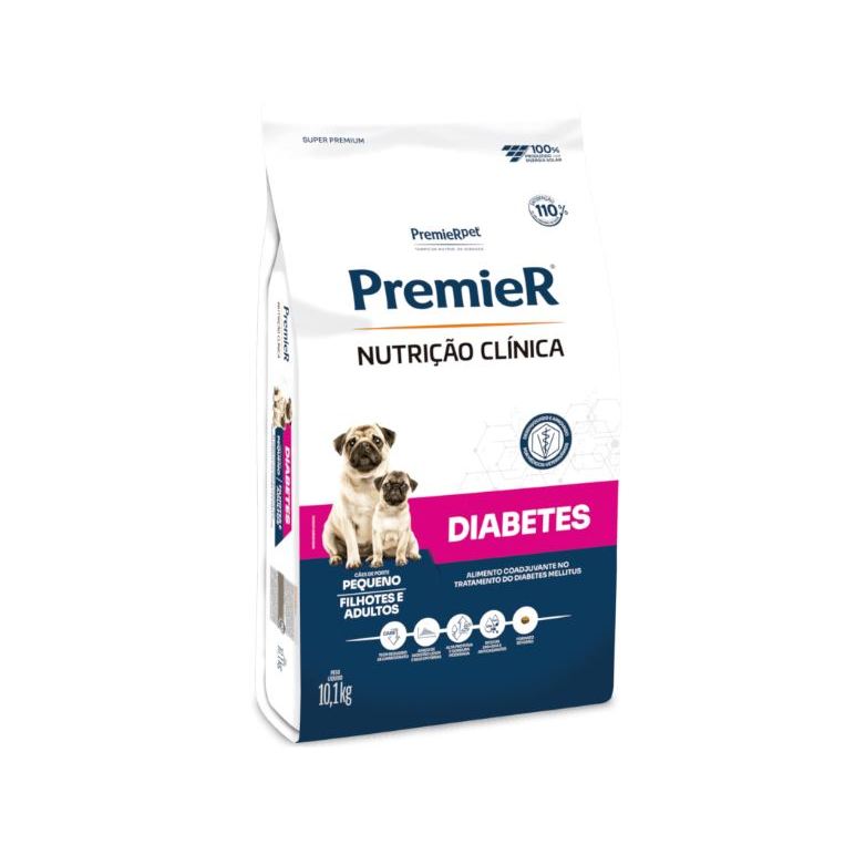 Ração Premier Nutrição Clínica Diabetes Cães Adultos e Filhotes de Porte Pequeno 10,1kg FLEX