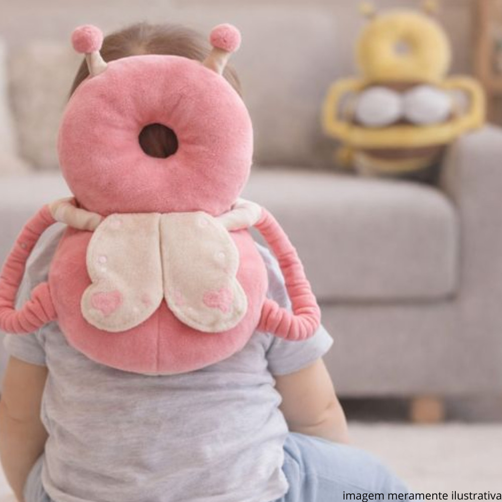 Mochila Anti Queda para Bebê  Protetor de Cabeça Almofadado
