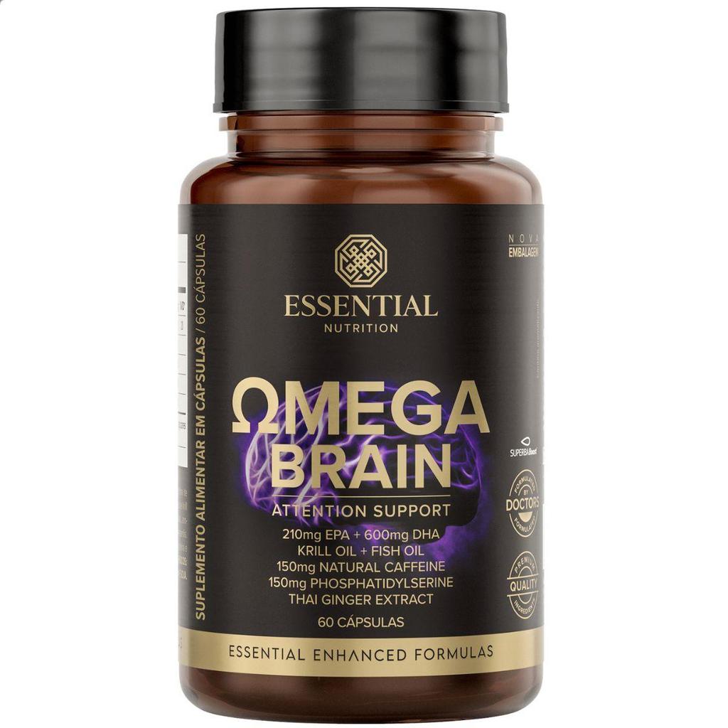 Omega Brain Krill Oil Fosfatidilserina 60 Capsulas Essential