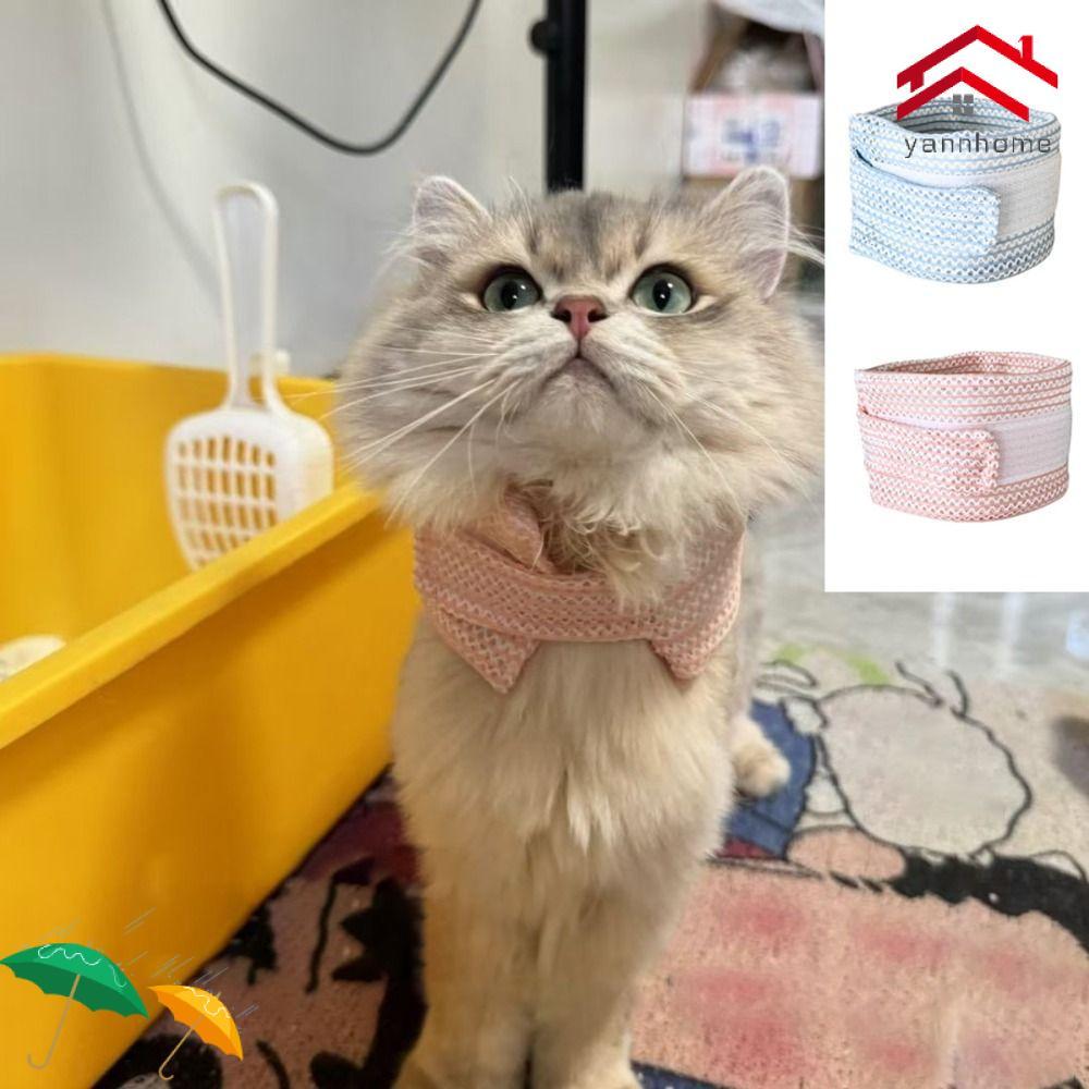 Coleira Protetora Para Pescoço De Animal De Estimação YANNHOME , Capa Respirável Antiarranhões Gato E Cachorro , Ajustáv