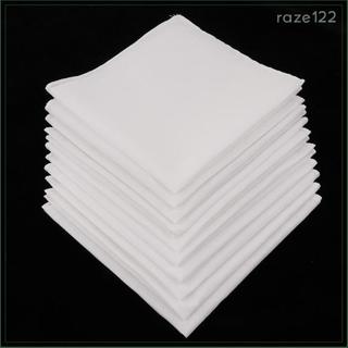 [Raze122] Lenço De Bolso Para Casamento Feminino Masculino Com 10 Peças De Algodão