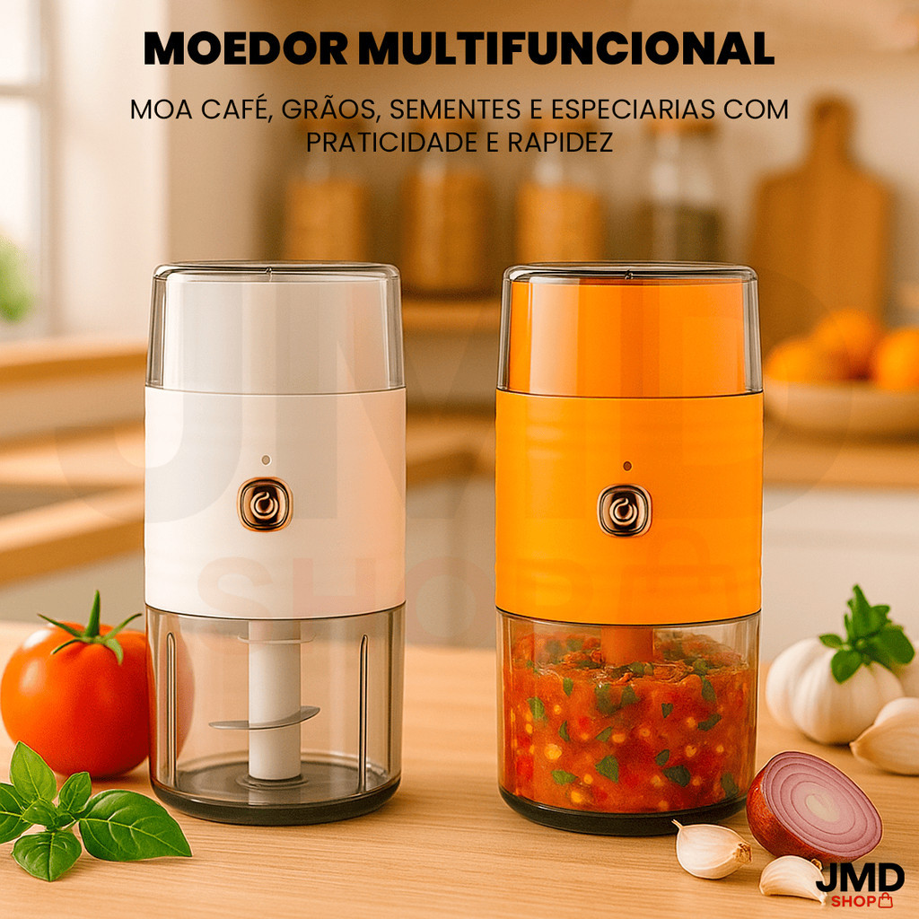 Processador Moedor De Grãos Café Picador De Alimentos Triturador De Carnes Kit 2 em 1 Reca...