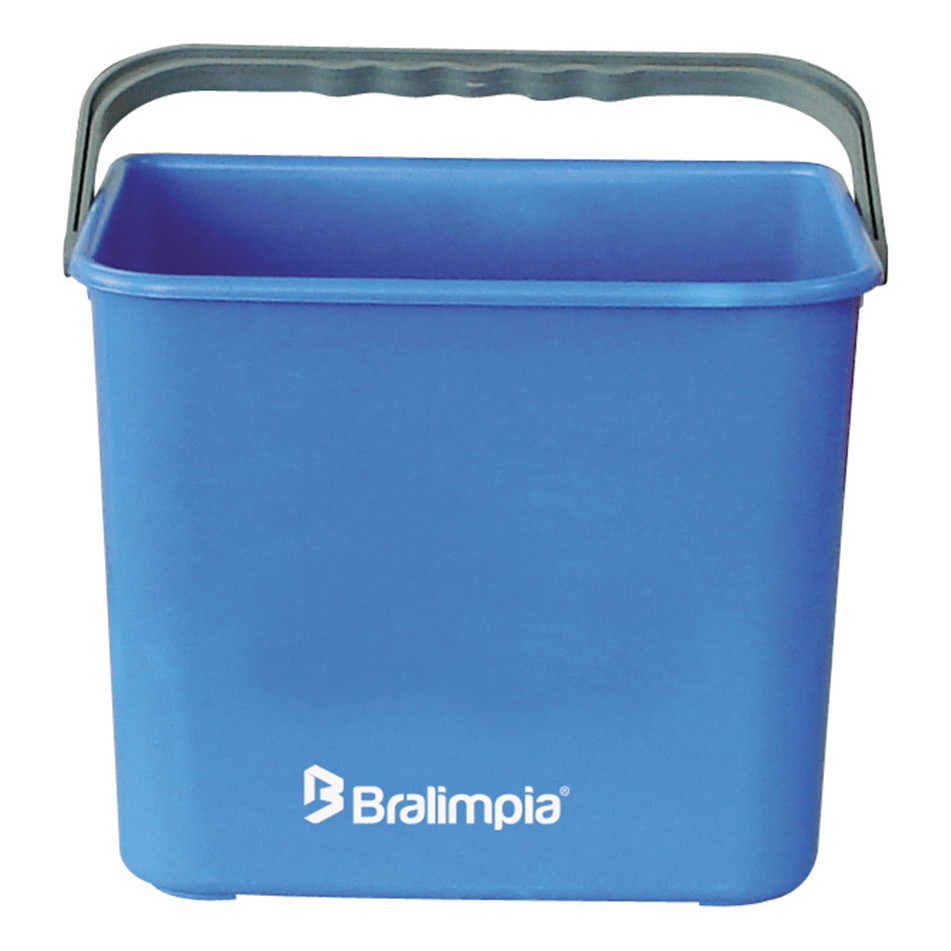 Balde Com Alça Azul 4L Bralimpia
