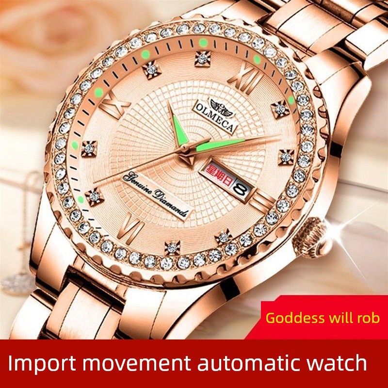 relogio feminino luxo relogio feminino Relógio de marca famosa suíça genuína, relógio mecânico totalmente automático fem