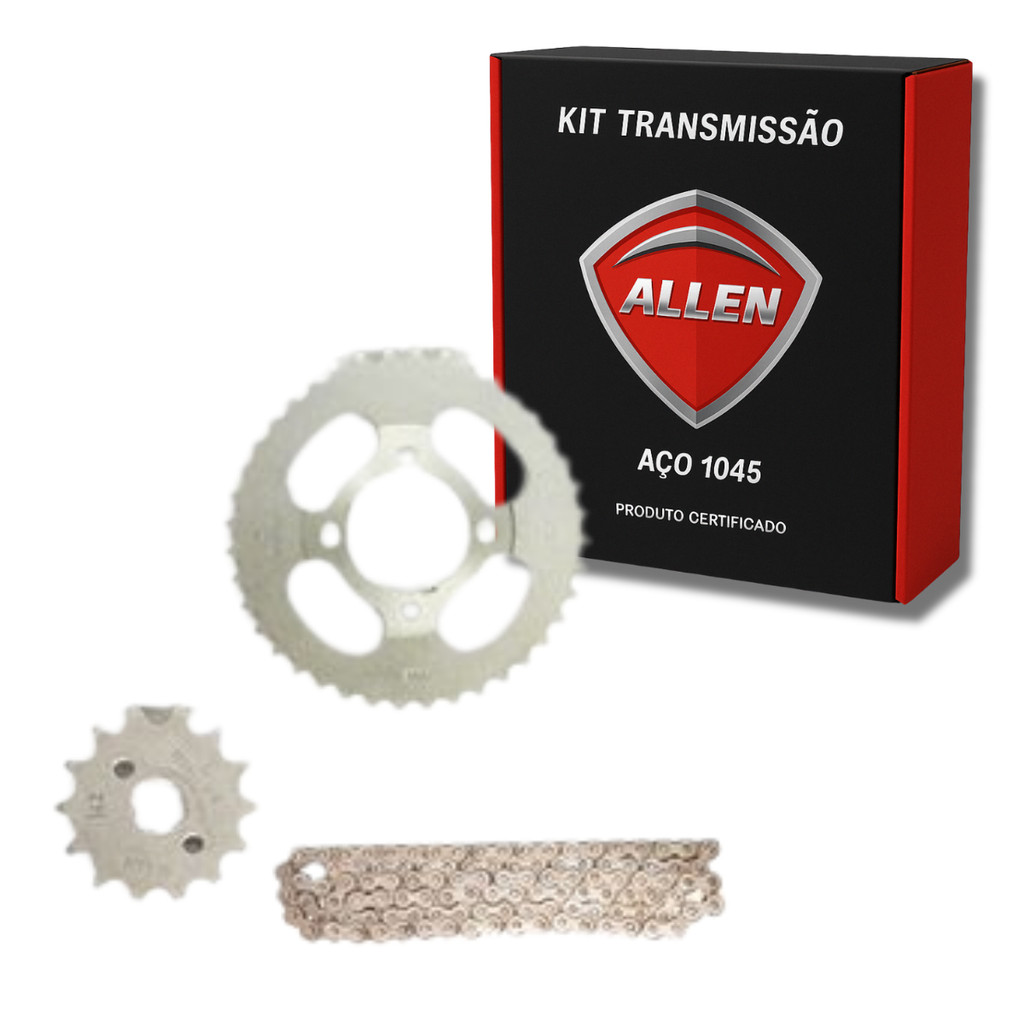 KIT TRANSMISSÃO CORRENTE COROA PINHÃO CB300 2010 EM DIANTE