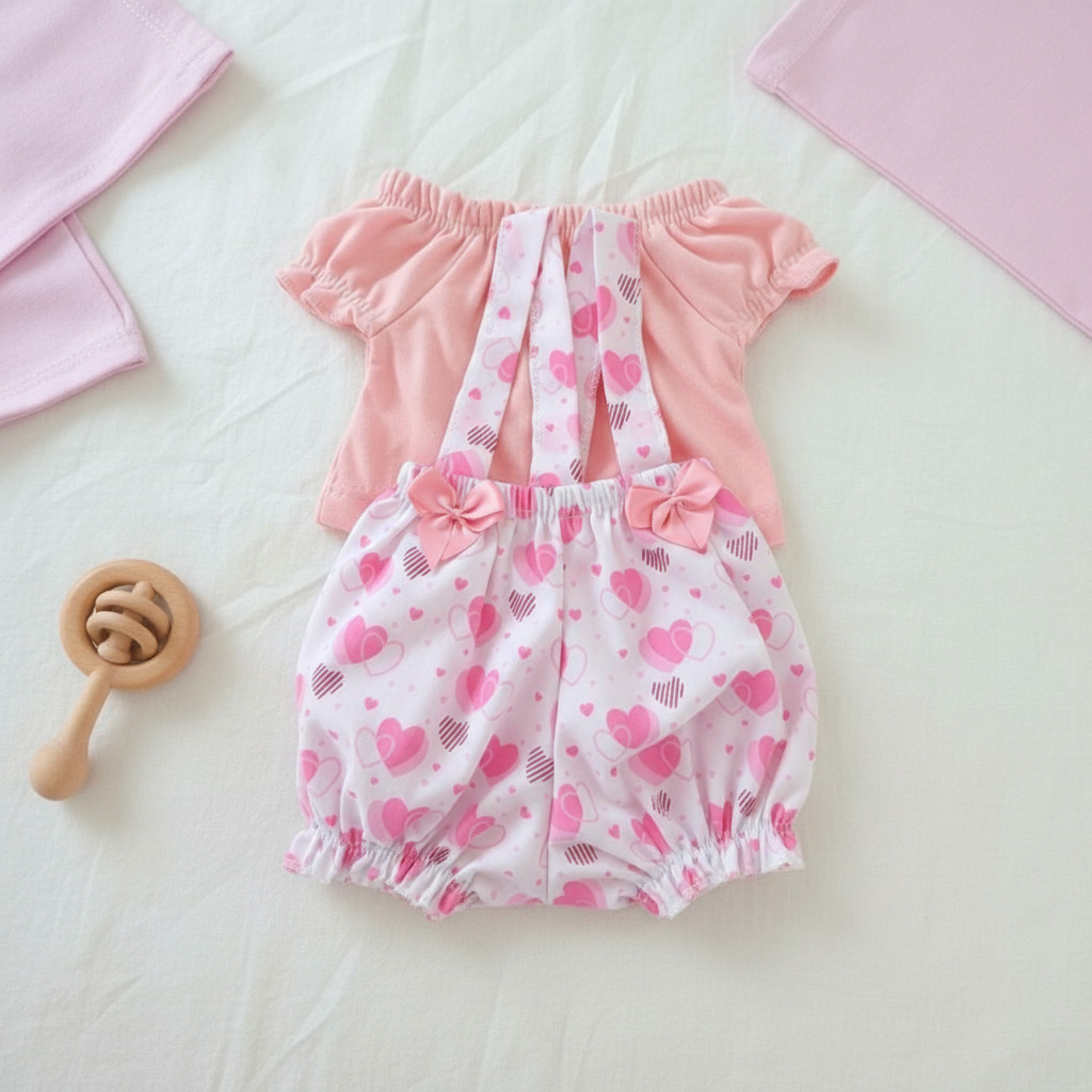 Roupinha Boneca Bebê Reborn 50cm Jardineira Mamãe Reborn em Oferta na Shopee