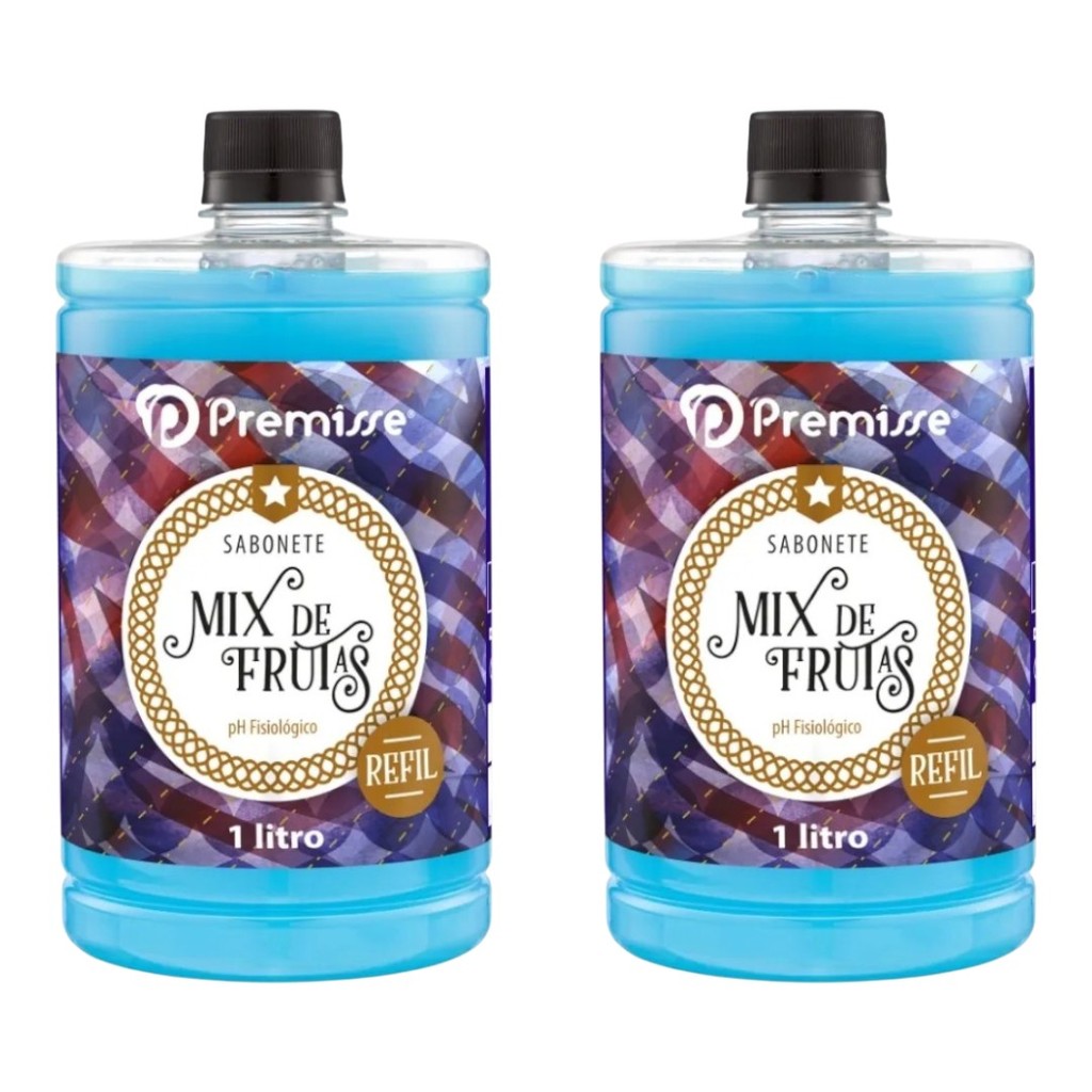 Kit 2 Sabonete Líquido Mix De Frutas 1 Litro - Premisse