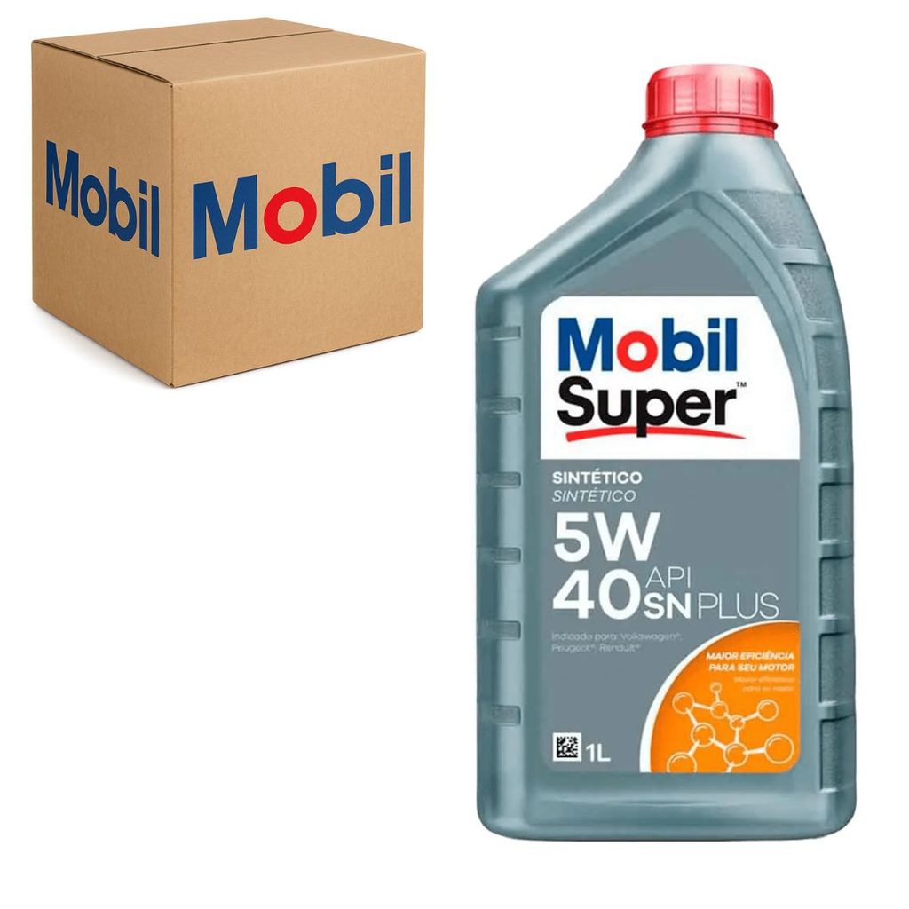 Oleo Lubrificante 5w40 Motor Sintetico API SN VW 502 00 505 00 Mobil em Oferta na Shopee