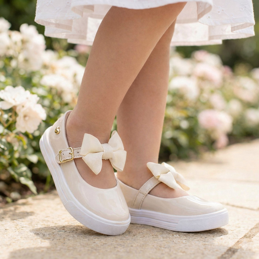 Sapatilha Boneca Laço Menina Infantil Daminha Casamento Batizado Confortável em Oferta na Shopee